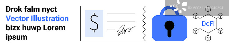 数字钱包安全与支票支付图片素材