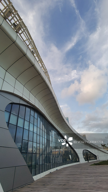 北海银滩建筑侧面图片素材