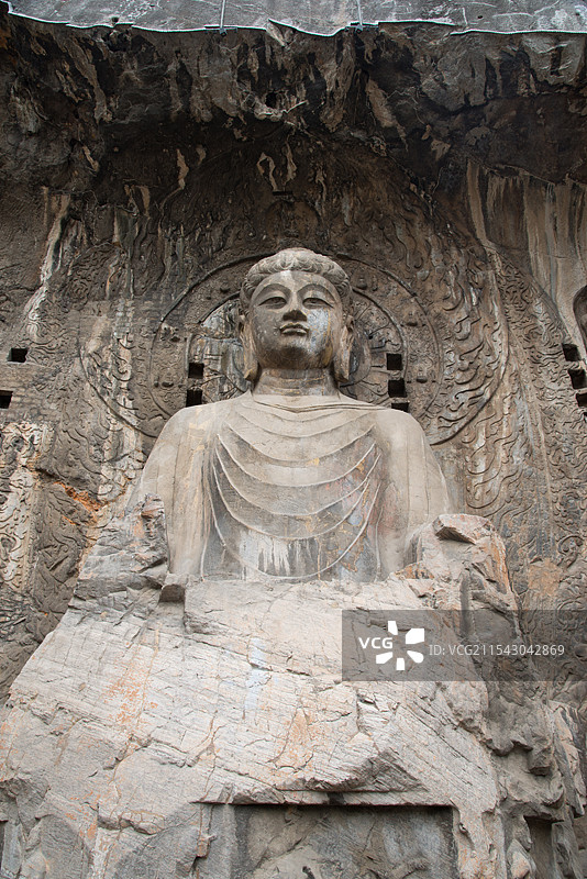 龙门石窟，是世界上造像最多、规模最大的石刻艺术宝库图片素材