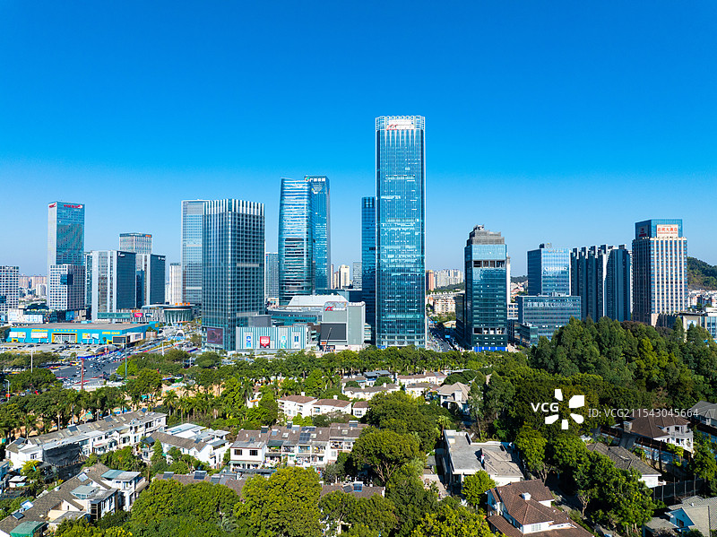 广东省广州市番禺区万博CBD航拍图片素材