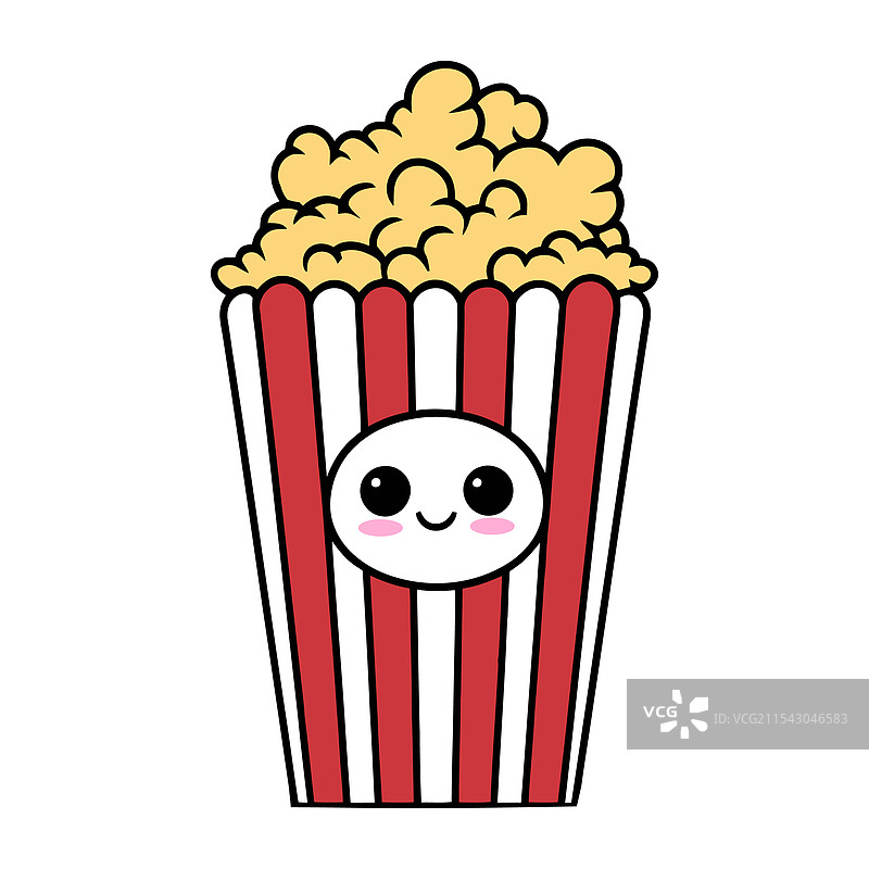 可爱的爆米花桶图片素材