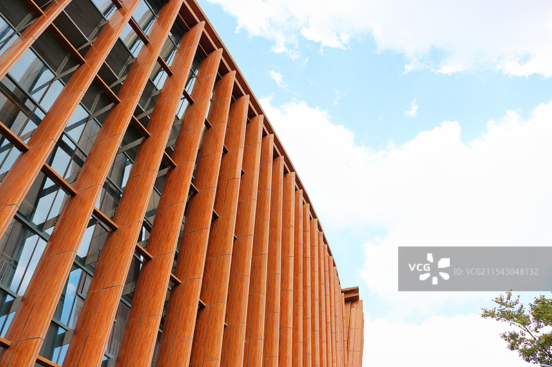 蓝天下的展馆外部图片素材