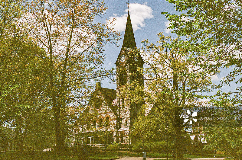 美国马萨诸塞州阿默斯特夏季景色图片素材