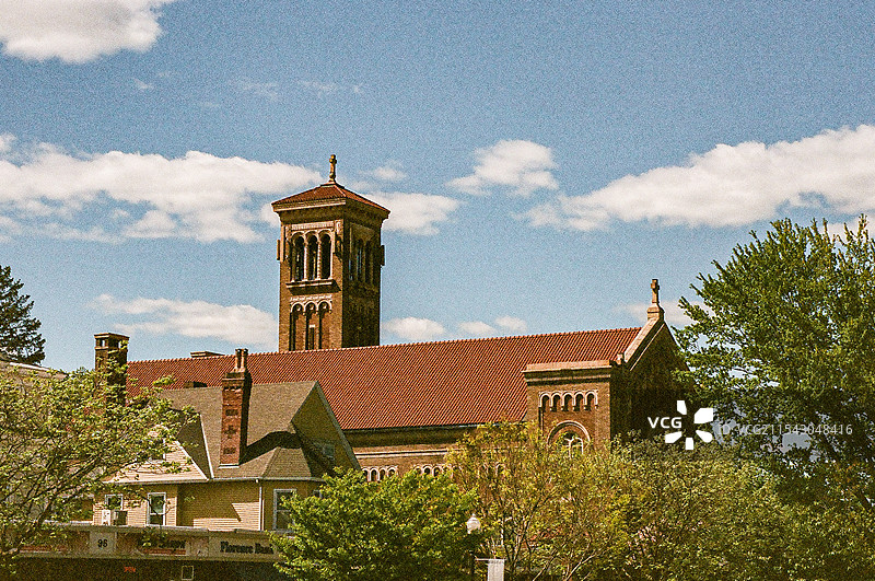 美国马萨诸塞州阿默斯特夏季景色图片素材