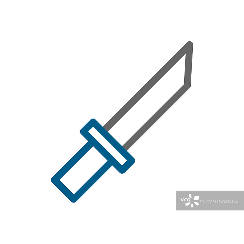 短刀图标，武术自我概念图片素材