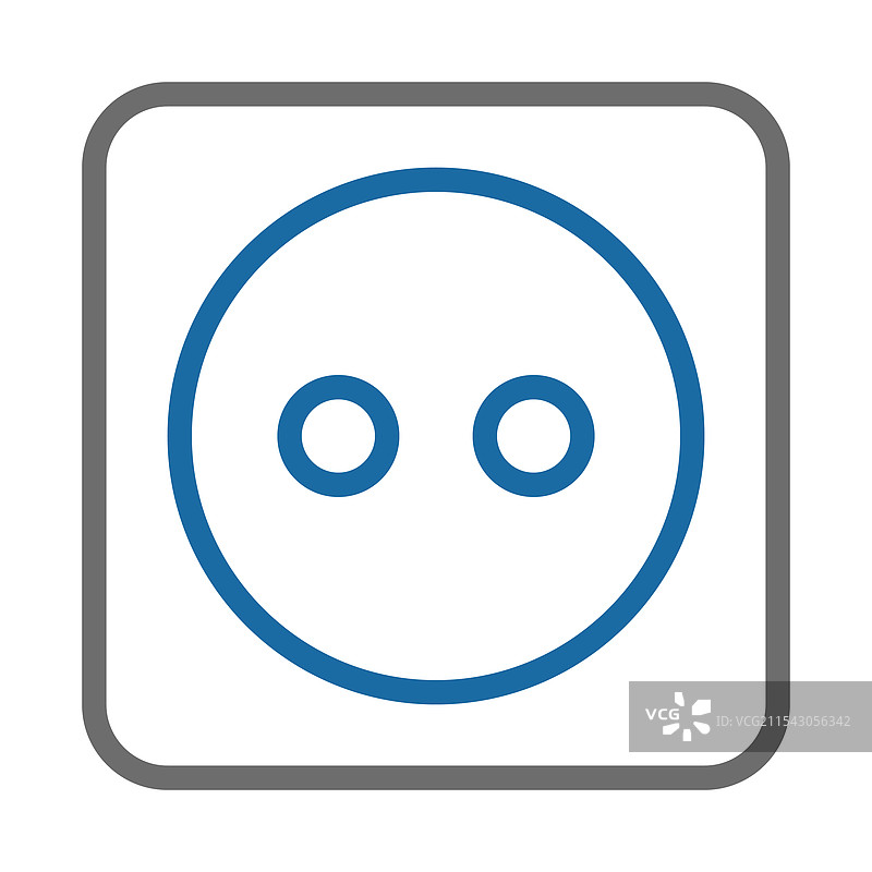 电源插座轮廓图标概念图片素材