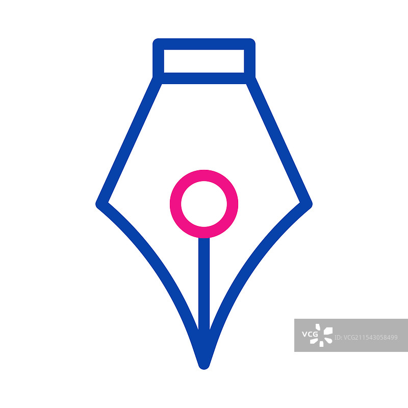 钢笔笔尖图标，书写的概念图片素材