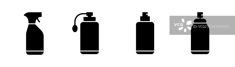 喷雾罐图标集 喷雾瓶图标（图形化）图片素材