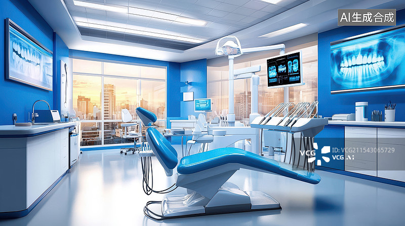 【AI数字艺术】牙科诊所牙科医院牙科诊室图片素材