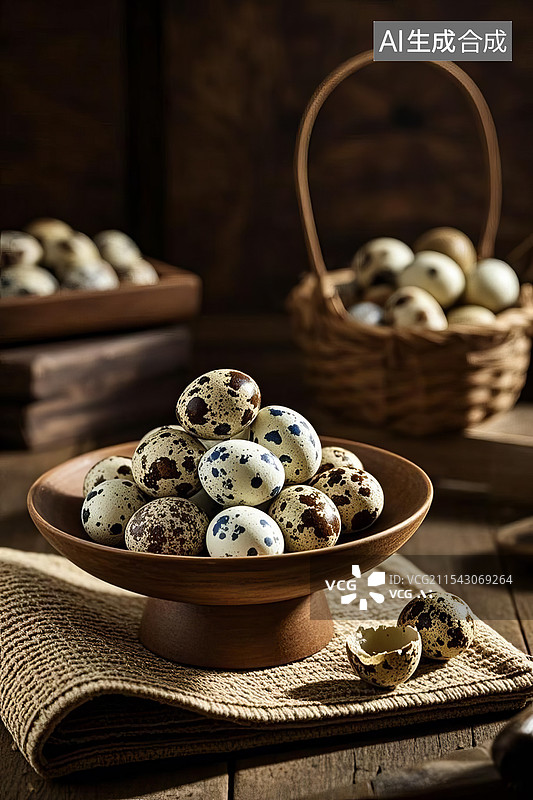 【AI数字艺术】鹌鹑蛋图片素材