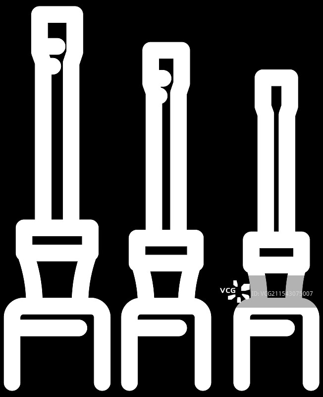 汽车维修工具螺丝刀图标图片素材