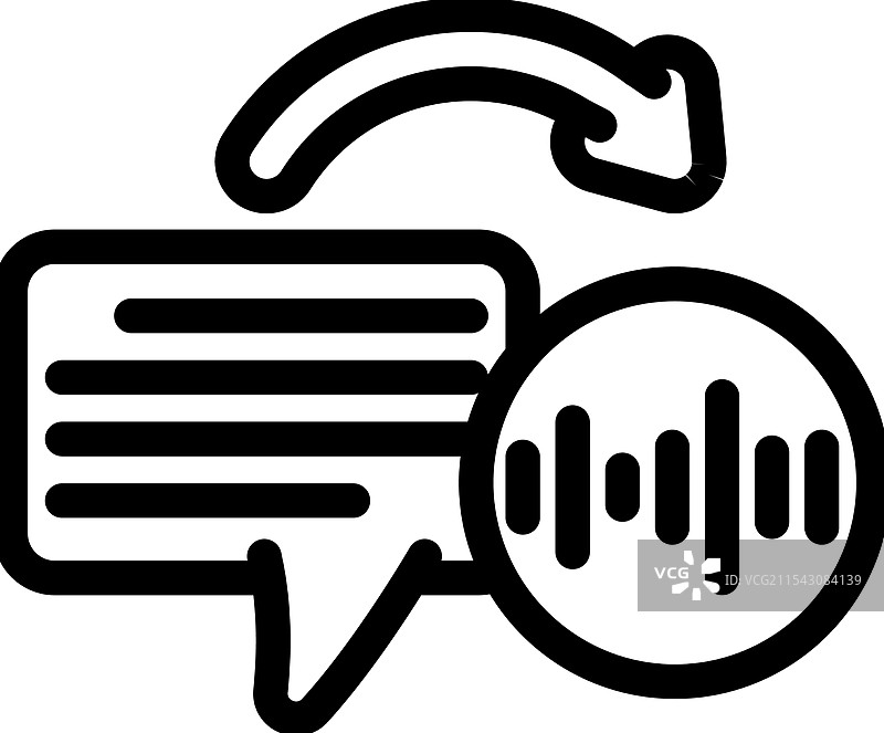 文本到语音波形自然语言处理图片素材