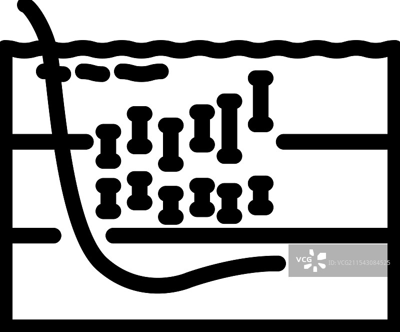世界海洋酸化图表线条图标图片素材