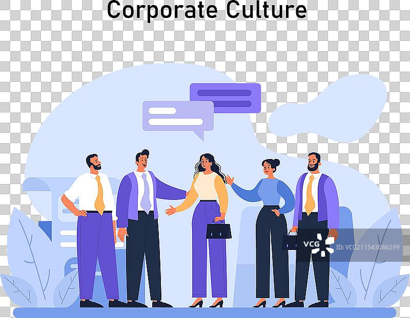 企业文化概念扁平化设计图片素材