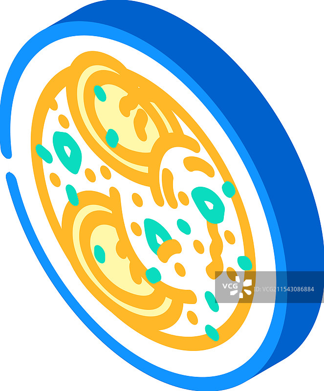 云吞汤 中式美食 等距图标图片素材