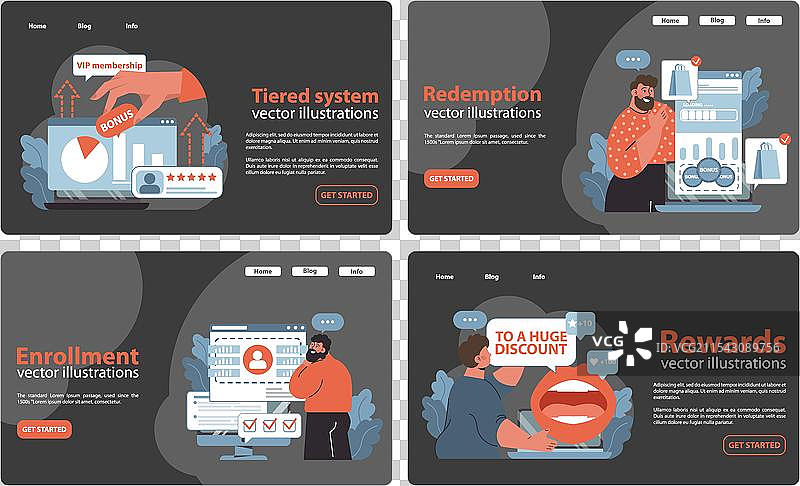 忠诚度计划设置平面图图片素材