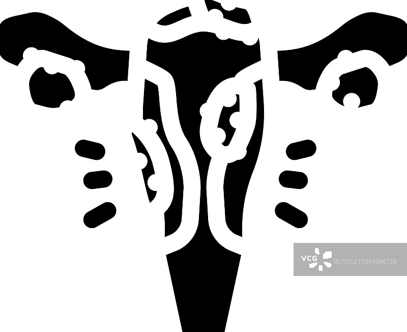 子宫内膜异位症女性疾病图标图片素材
