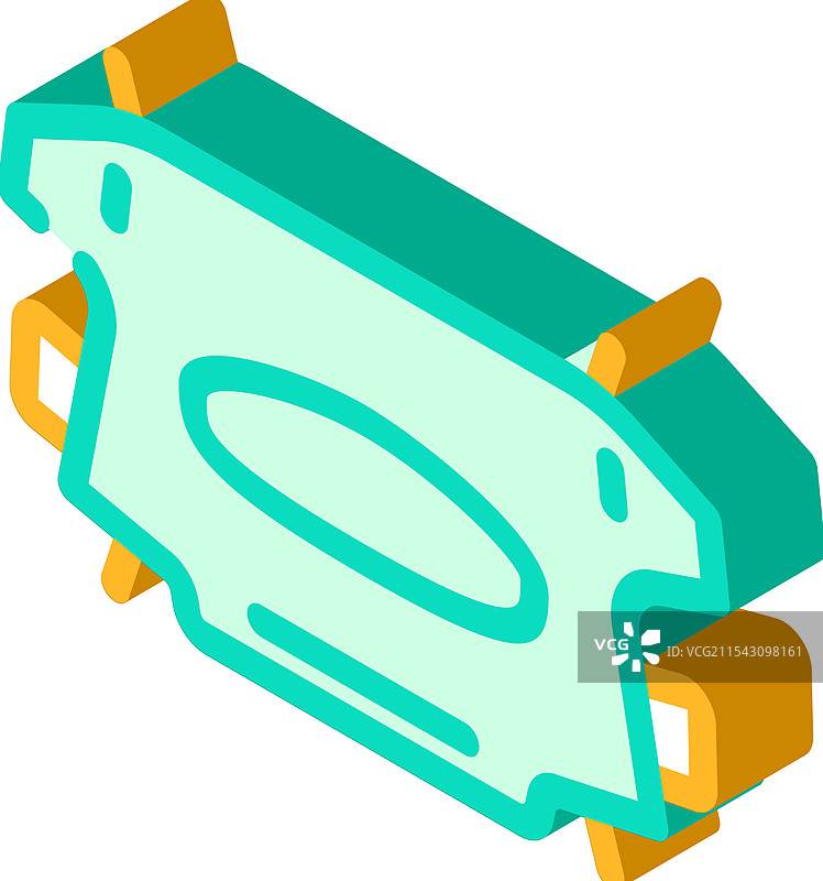 挡风玻璃雪罩配件等距图标图片素材