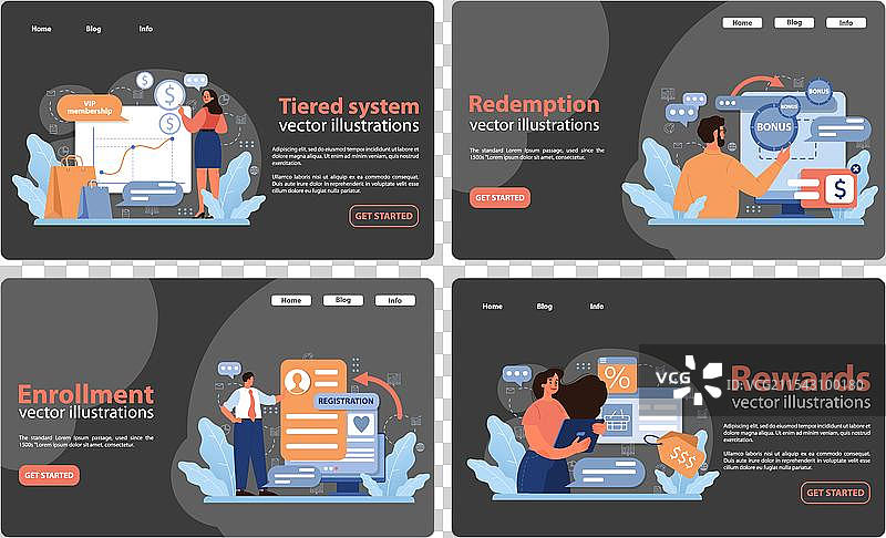 会员套餐平面图图片素材