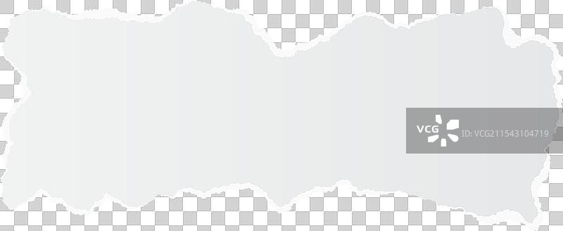 空白撕裂的纸片，逼真效果图片素材