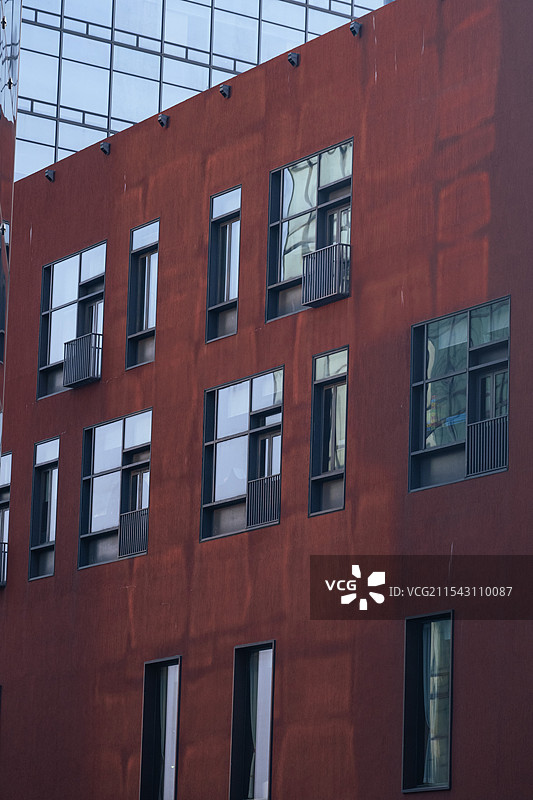 深业上城建筑低角度视图图片素材