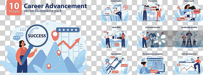 职业发展套件探索专业领域图片素材