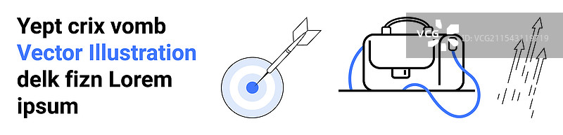 商业目标达成概念与靶心图片素材