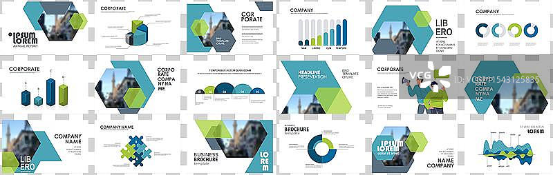 演示文稿宣传单套件图片素材