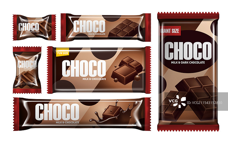 巧克力棒包装设计图片素材