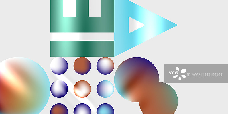 圆形和三角形的现代艺术图片素材