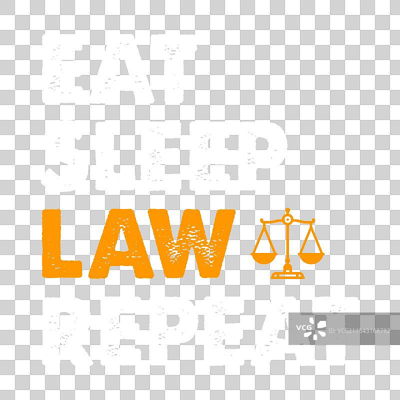 吃、睡、法律、重复图片素材