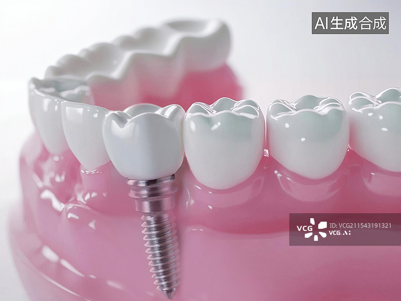 【AI数字艺术】牙齿种植的视觉呈现图片素材