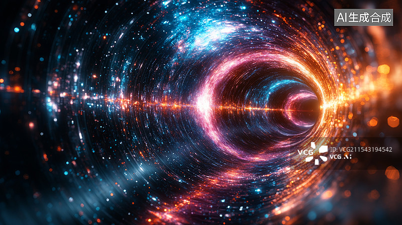 【AI数字艺术】物理学中微子图片素材