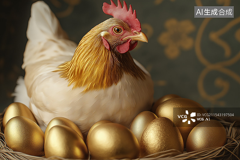 【AI数字艺术】金蛋图片素材