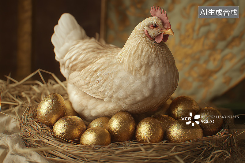 【AI数字艺术】金蛋图片素材