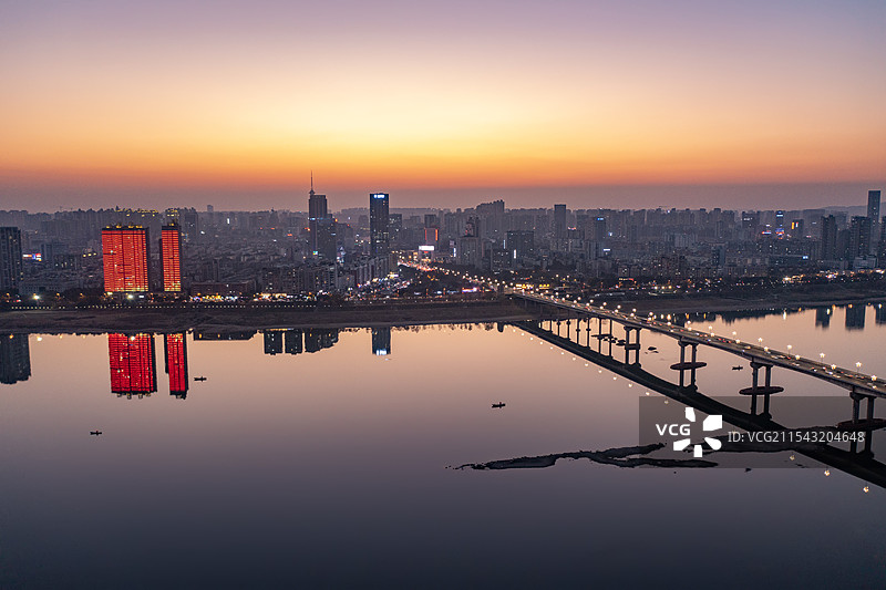 航拍湖南株洲株洲大桥图片素材