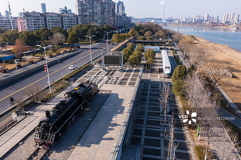 株洲火车头公园风光图片素材