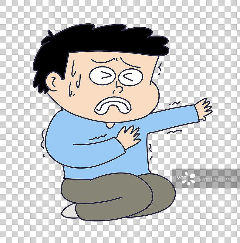 心脏疼痛的男性人物图片素材