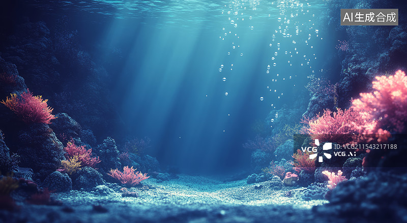 【AI数字艺术】梦幻海底世界图片素材