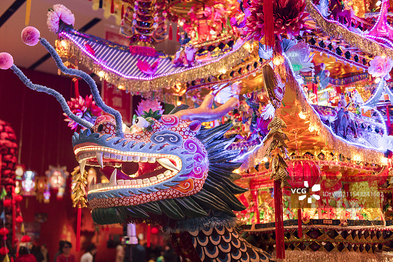 国家级非物质文化遗产 灯彩 乐清首饰龙图片素材