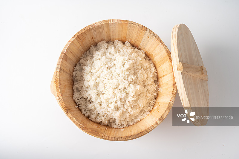 木桶饭白底图图片素材