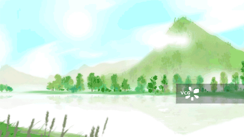 节气山水风景水墨动画图片素材