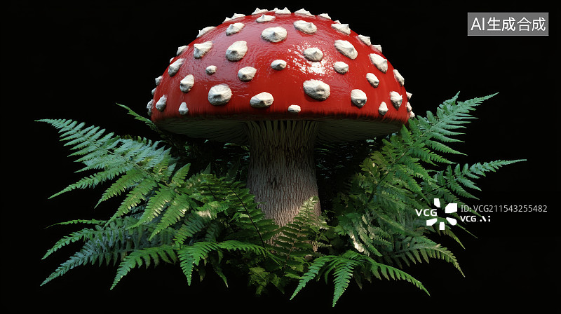 【AI数字艺术】蘑菇特写图片素材
