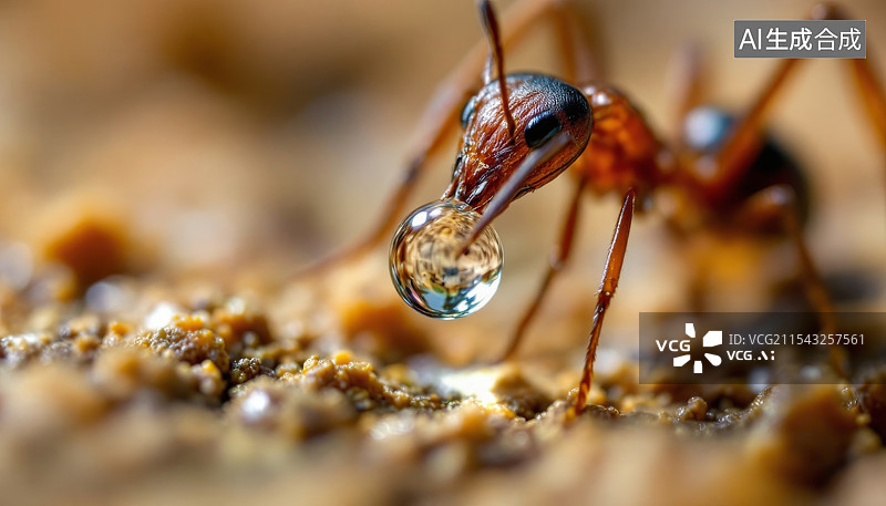 【AI数字艺术】微距蚂蚁图片素材