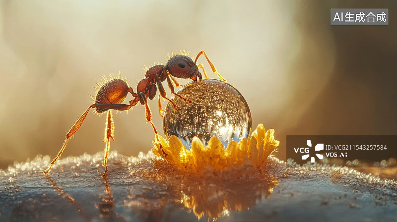 【AI数字艺术】微距蚂蚁图片素材