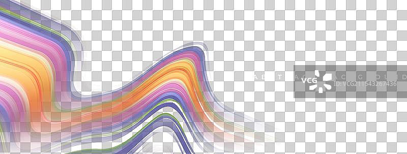 黑色宽幅抽象背景与明亮色彩图片素材