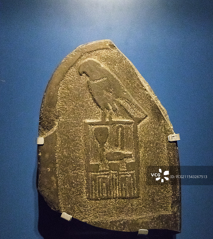 带有赛门凯特王名的石碑第1王朝（公元前3000-前2890年）阿拜多斯埃及国家博物馆藏图片素材