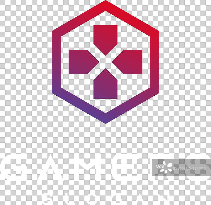 现代概念的游戏玩家标志设计图片素材