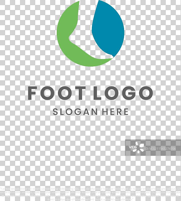 足部护理标志设计在孤立背景上图片素材