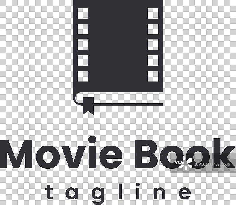 电影书籍标志设计，胶卷与书籍标志结合图片素材